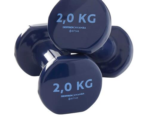 DOMYOS Dumbbells Twin-Pack 2 kg