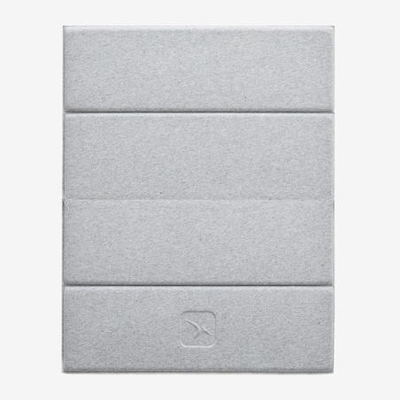 Міні-килимок для пілатесу, 50 см x 39 см x 8 мм - Сірий