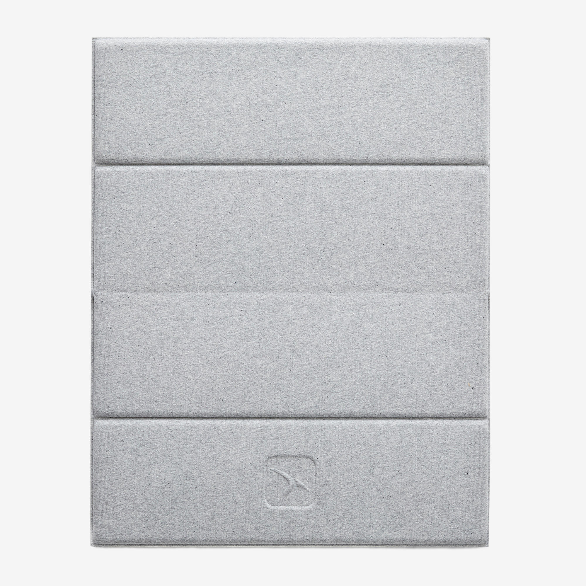 50 cm x 39 cm x 8 mm Pilates Mini Floor Mat 500 - Grey 2/8