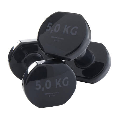 Fitness 3 kg Dumbbells Twin-Pack - Grey