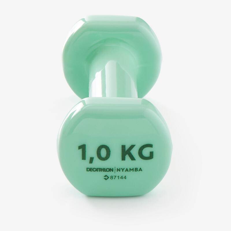 Kansen welzijn Tonen Halters voor fitness 2x1 kg groen per paar | DOMYOS | Decathlon.nl