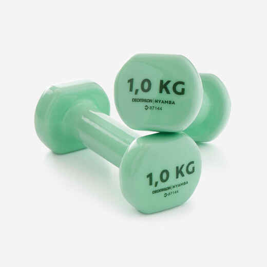 
      Bučice za fitness 1 kg dva komada zelene
  
