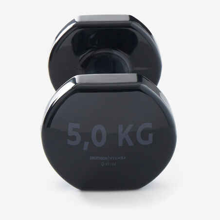 Διπλό σετ βαράκια Fitness 5 kg - Μαύρο