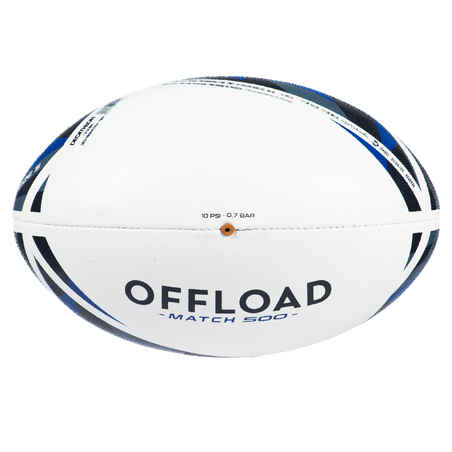 Ukuran 5 Bola Rugby R500 Pertandingan - Biru