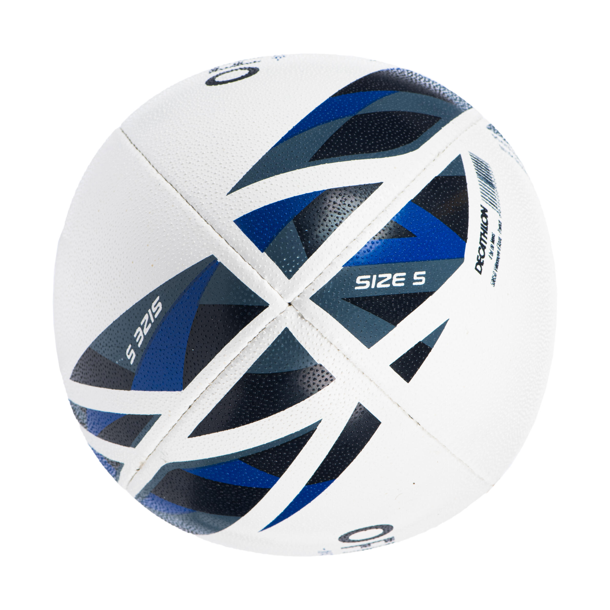 Size 5 Rugby Ball R500 Match - Blue 6/9