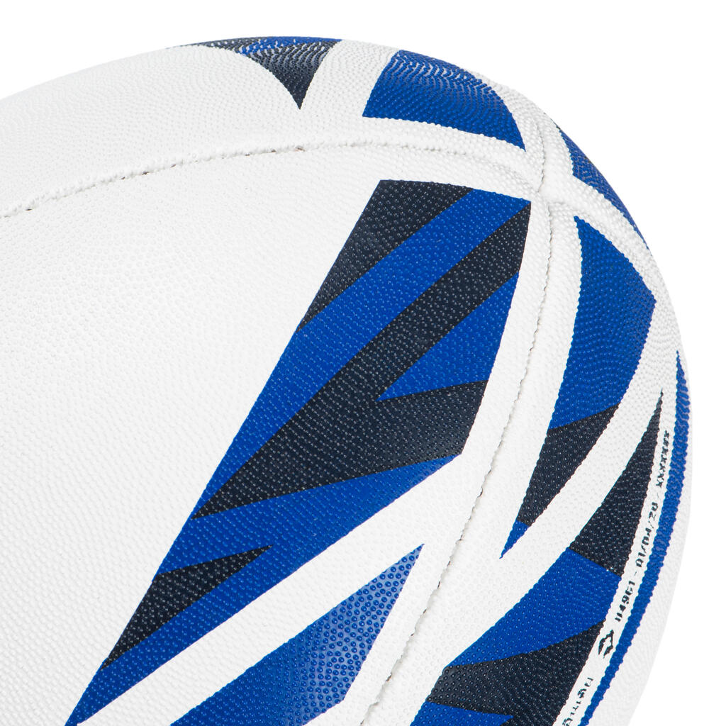 Balón de rugby R100 training talla 5 azul 