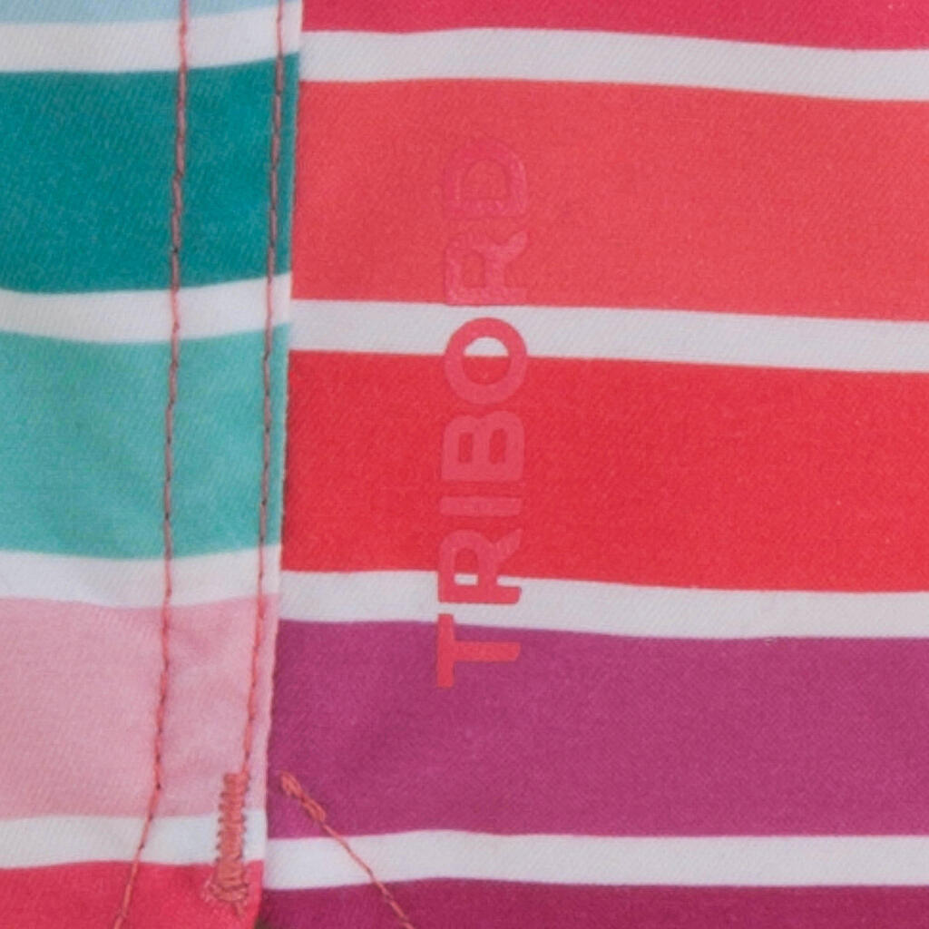 Kurze Mädchen-Boardshorts Gummibund LG Kai, rosa
