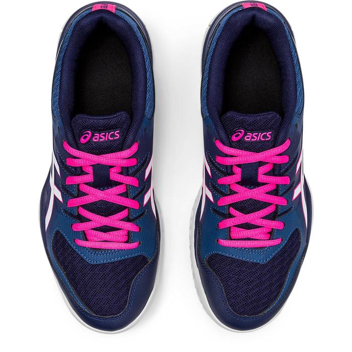 Asics Badminton/squashschoenen voor indoorsporten dames Gel Rocket blauw/wit/roze Decathlon.nl