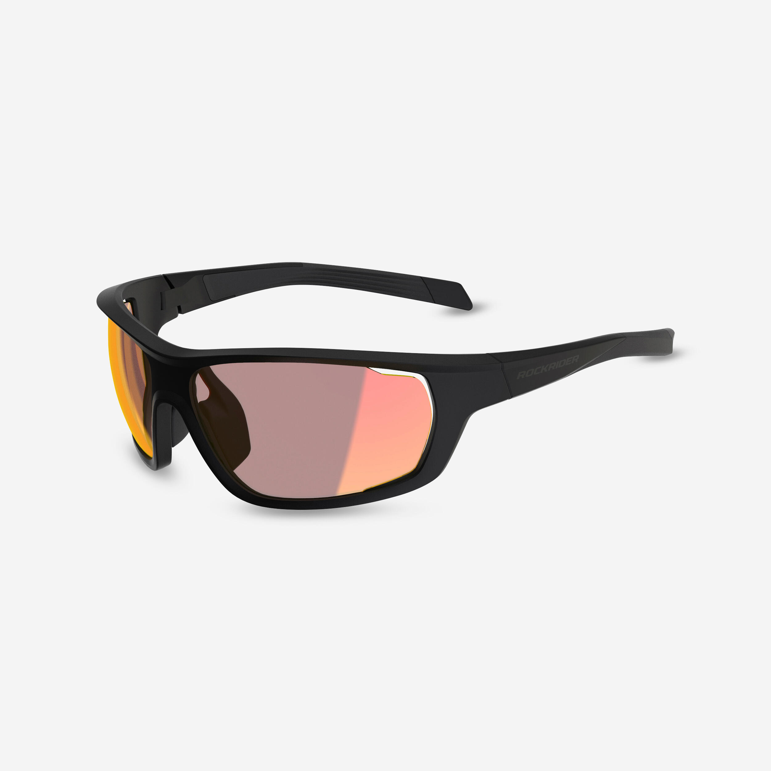 Rockrider - Lunettes De Vélo Perf 100 Photo Noir Photochromiques Cat 1>3 - Lunettes De Soleil - Accessoires Du Sportif - Noir - Taille Unique -