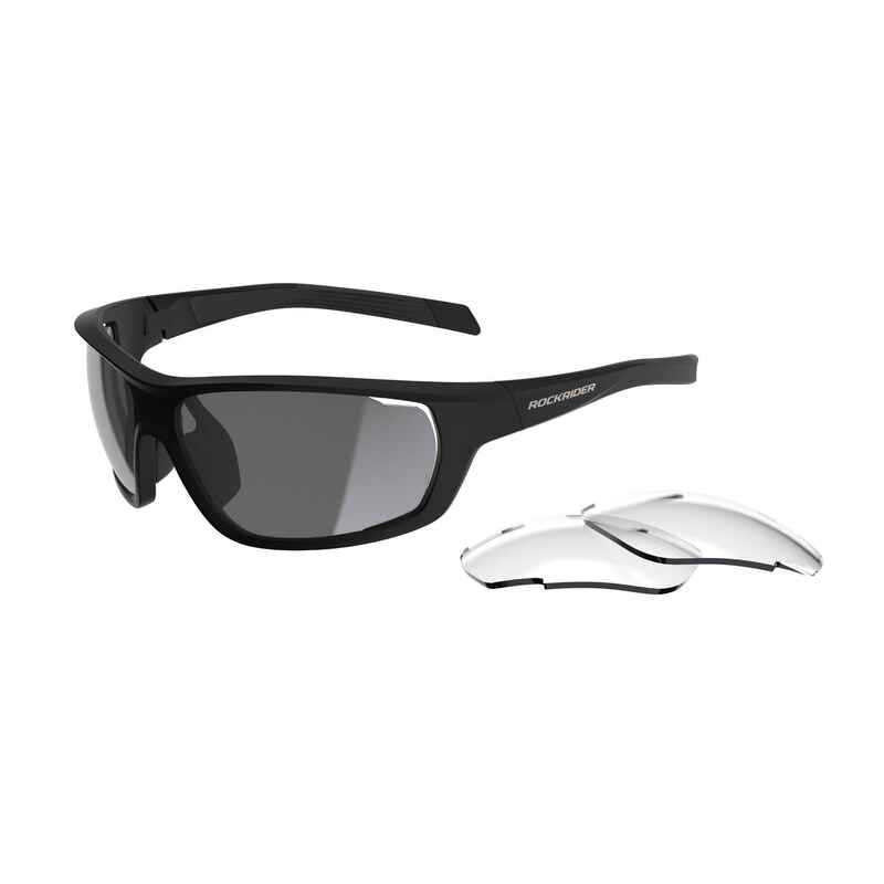 MTB Sonnenbrille XC Pack schwarze, wechselbare Gläser Kat. 0+3 MTB Sonnenbrille XC Pack schwarze, wechselbare Gläser Kat. 0+3