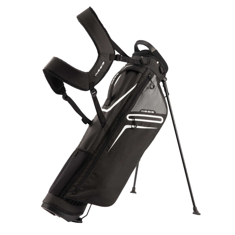 INESIS Golf Ultralight Stand Bag Black Decathlon
