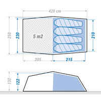 Trekking Tunnel Tent - 4 persons - MT900