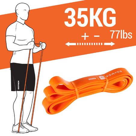 Стрічка-еспандер 35 кг помаранчева