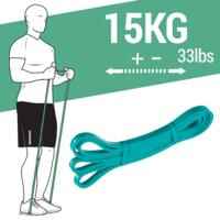 Robust and compact weight training resistance band, 15 kg