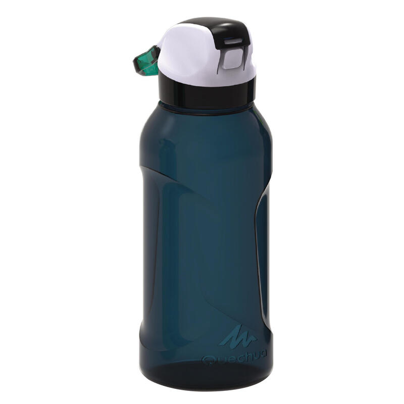 Drinkfles voor wandelen. Drinkfles 900 sneldop met rietje 0,5 liter Tritan blauw