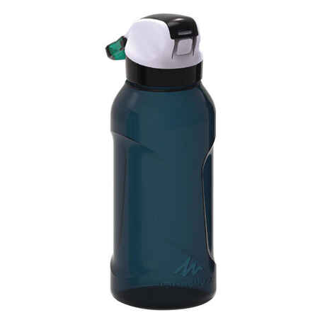 Trinkflasche Wandern 900 Schnellverschluss Trinkhalm 0,5 Liter Tritan petrol