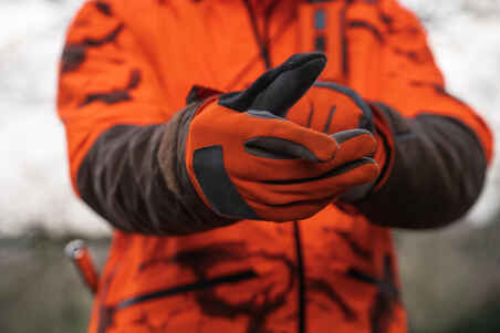 Jagd-Handschuhe Supertrack 100 V2 orange