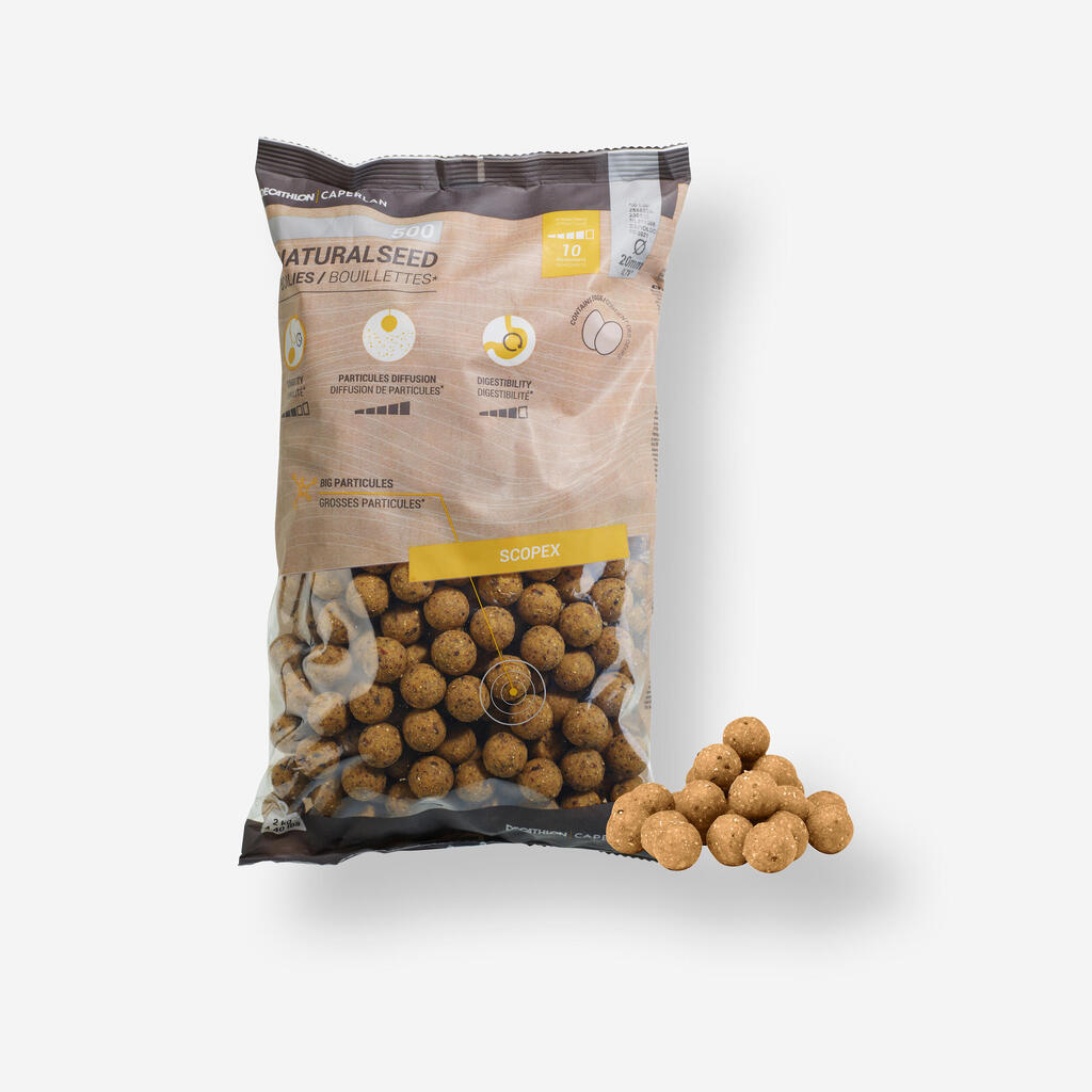 Boiliji za krapolov z okusom scopex NATURALSEED (20 mm, 2 kg)