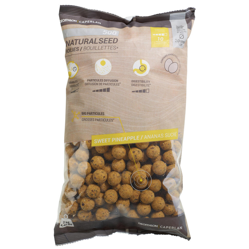 Boilies na lov kapra Naturalseed 20 mm 2 kg Kôrovce - Čierne korenie