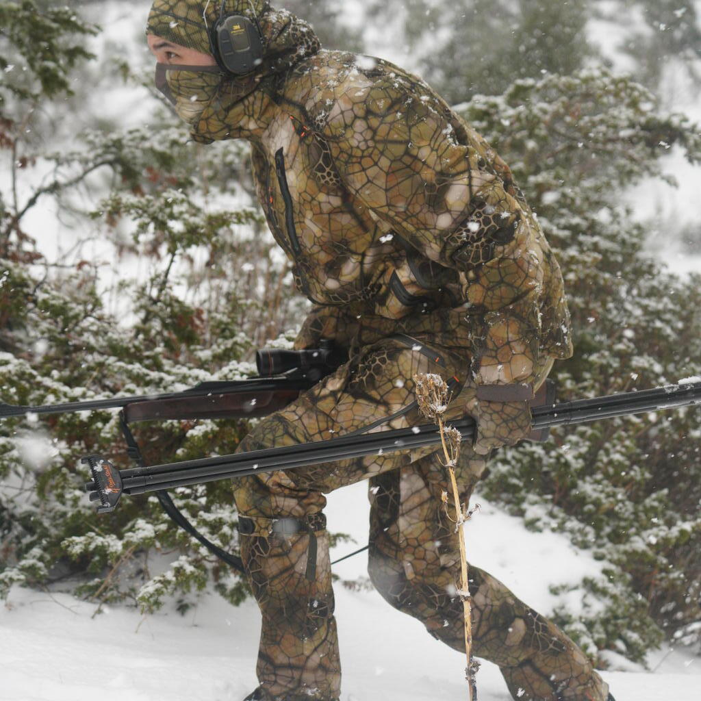 Jagdhose 900 Treemetic geräuscharm wasserdicht warm Camouflage