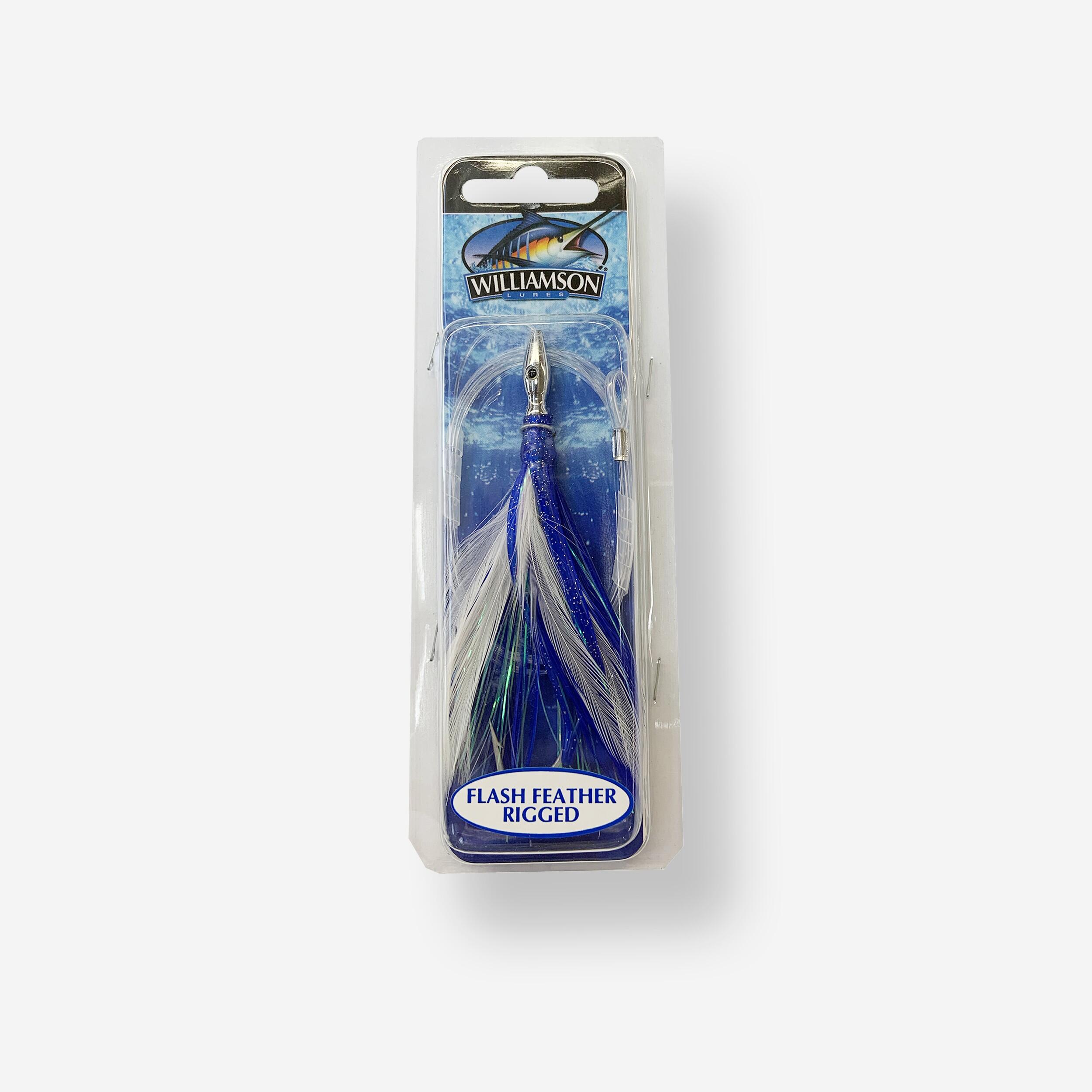Rigged Flash Feather blue 04 trolling lure 1/1