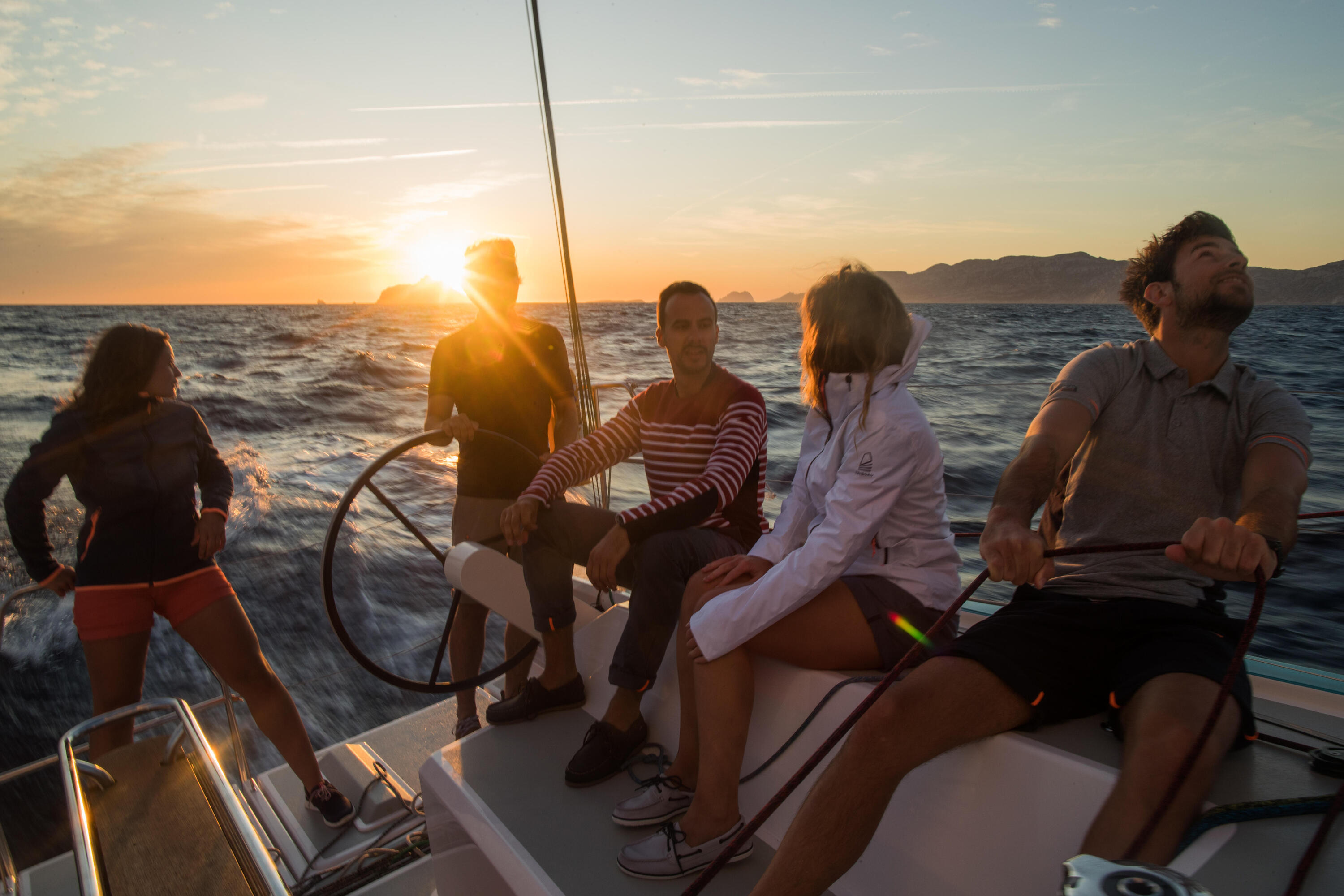 Pánské boty na loď Sailing 500 tmavě hnědé 15/15