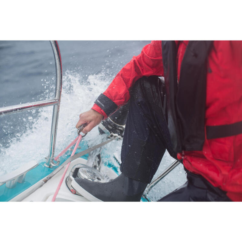 Férfi kantáros nadrág vitorlázáshoz Sailing 500, vízhatlan, tengerészkék