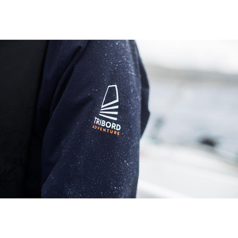 Jachetă impermeabilă navigație Sailing 500 Navy Damă