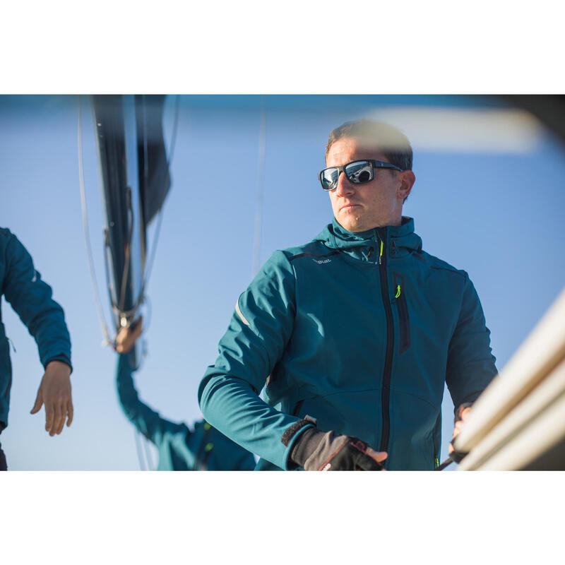 Sonnenbrille Segeln Damen/Herren schwimmfähig polarisierend 100 Grösse M schwarz