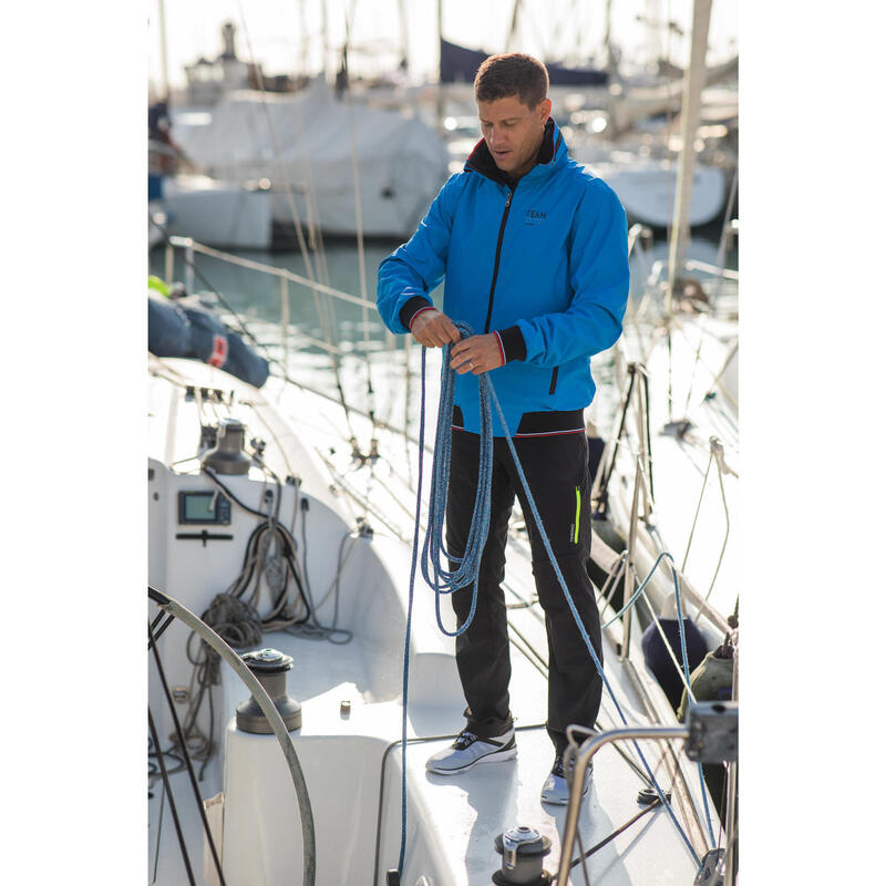 Wind- en waterdicht zeiljack voor heren Sailing 100 felblauw