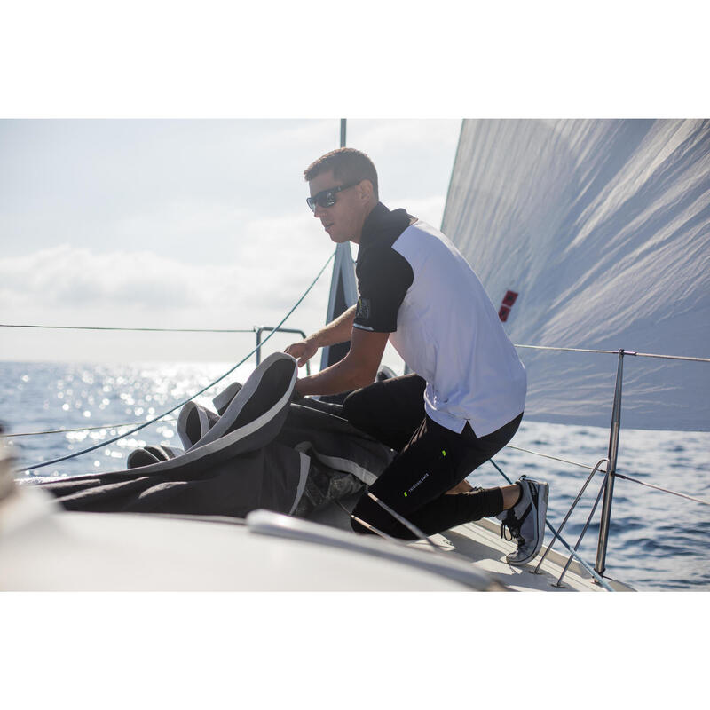 CALEÇON TECHNIQUE DE VOILE HOMME SAILING 500 GRIS NOIR