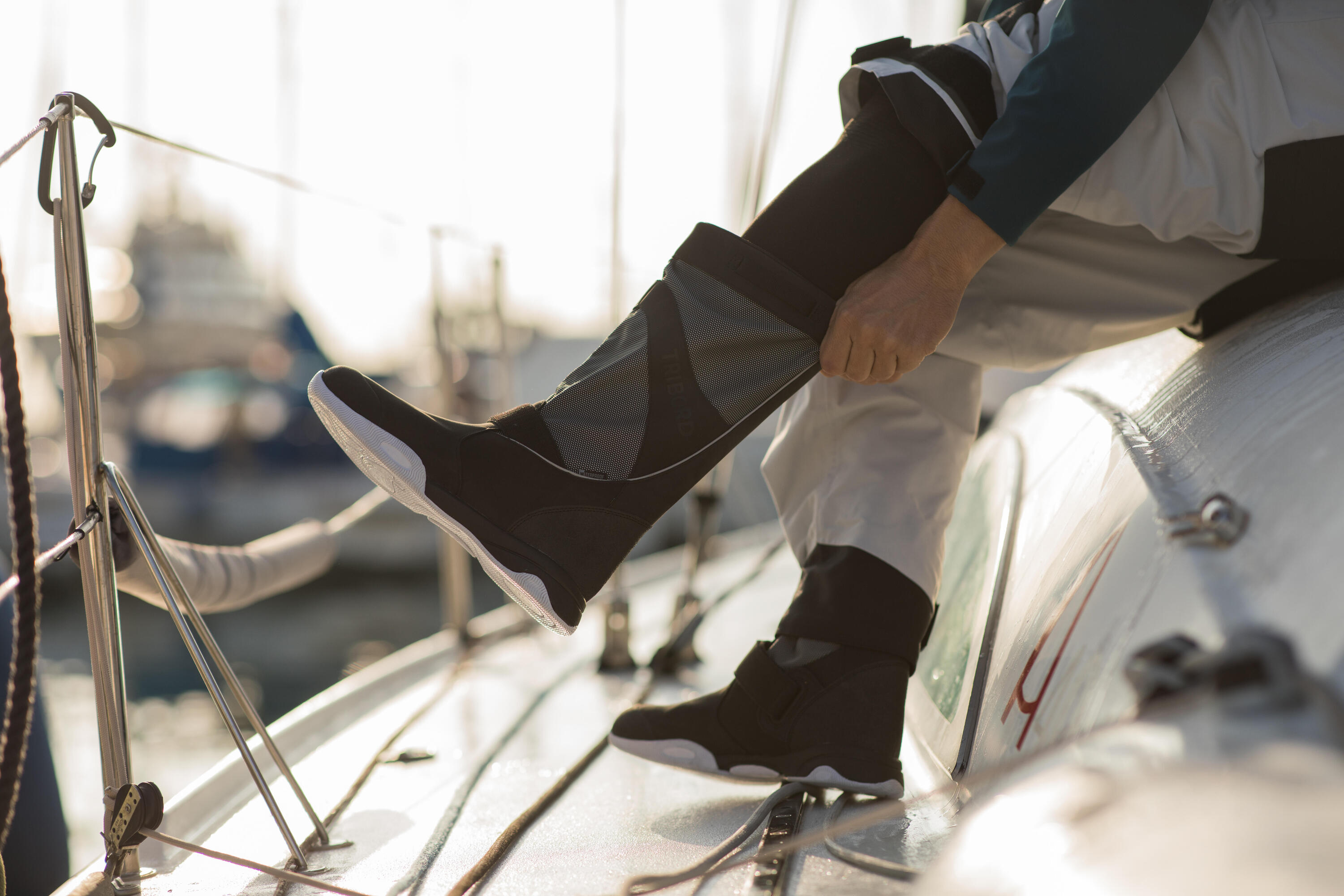 Bottes de bateau Sailing 900 adulte noir 17/17