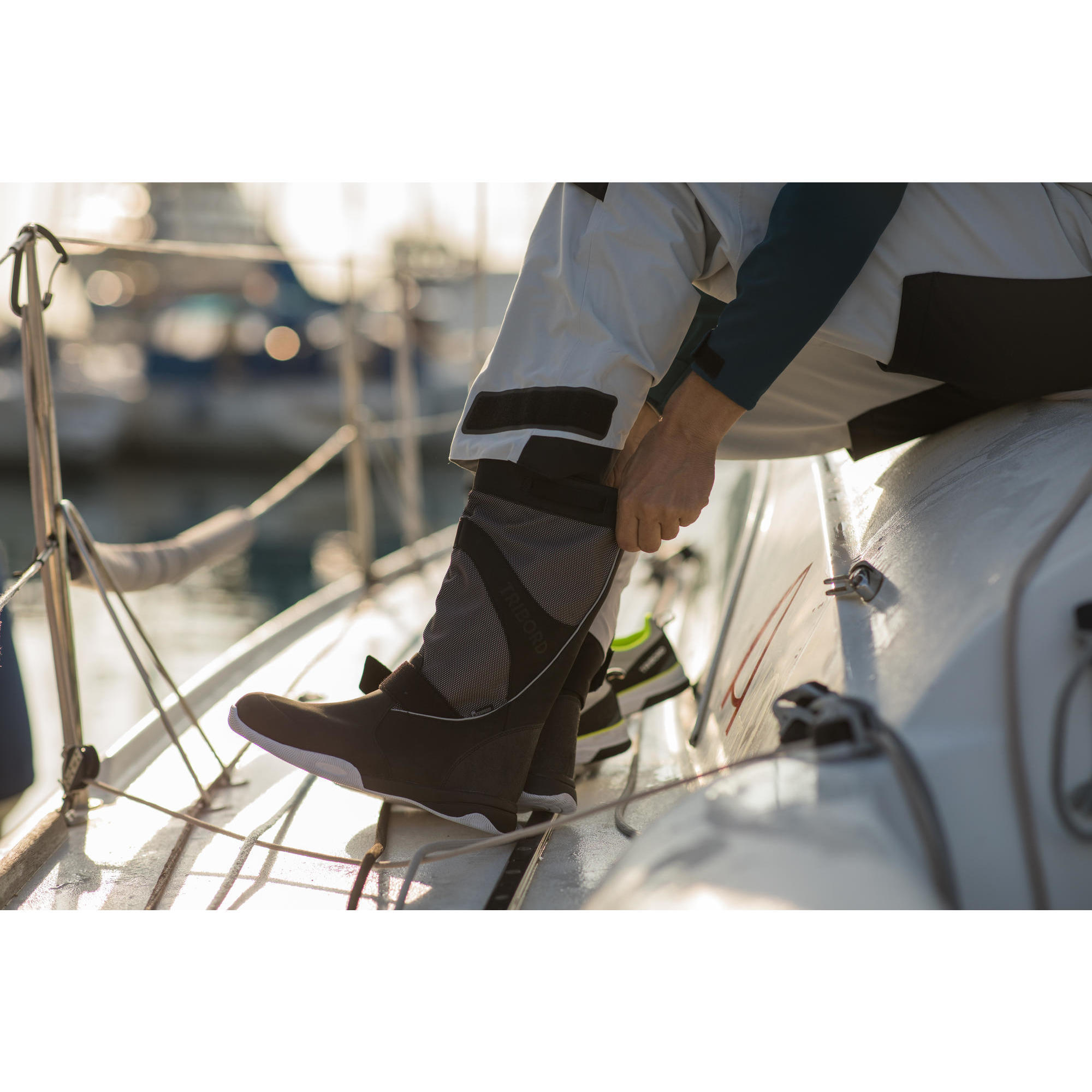 Adult black Sailing 900 boat boots