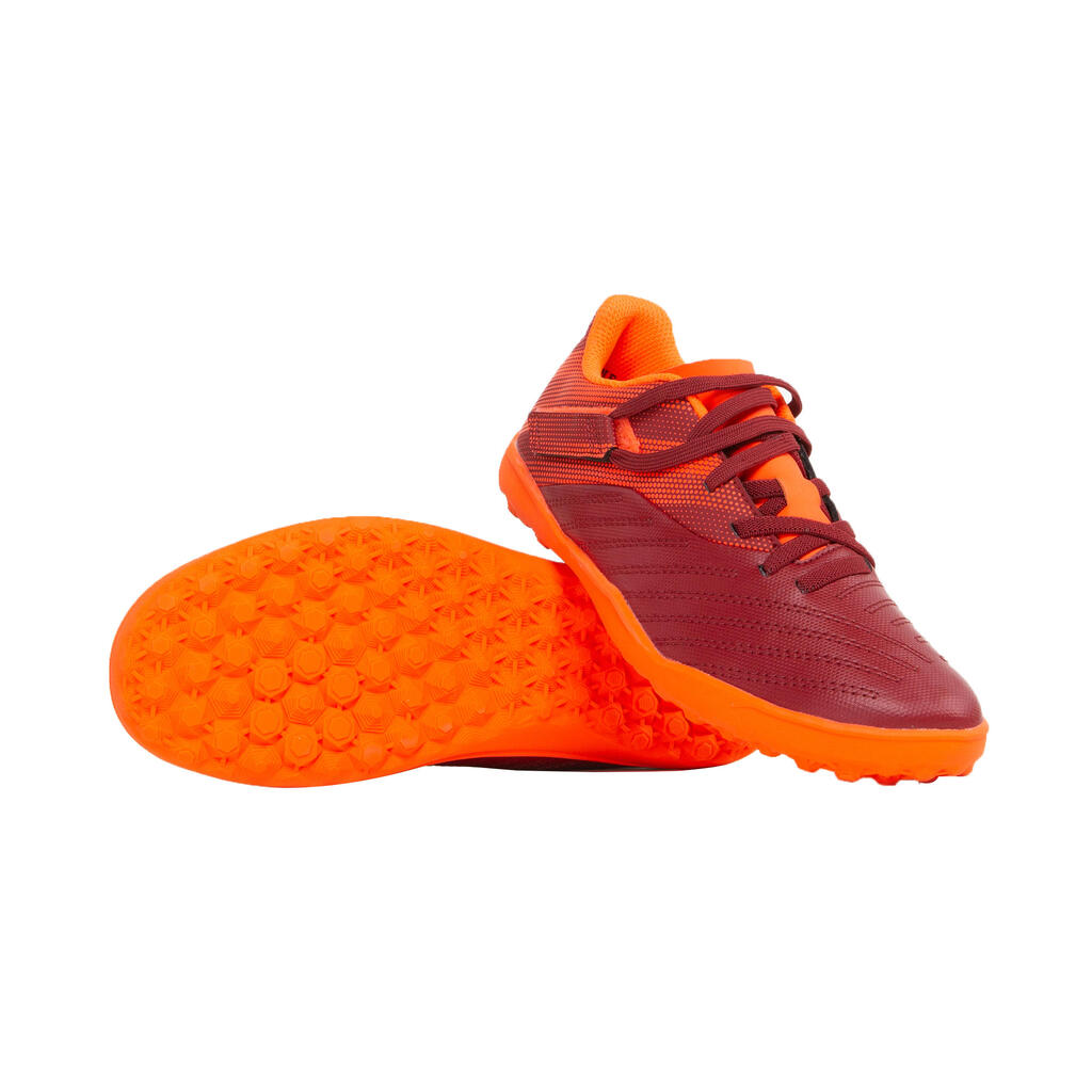 Chaussure de football AGILITY 140 TF Scratch Bordeaux Orange