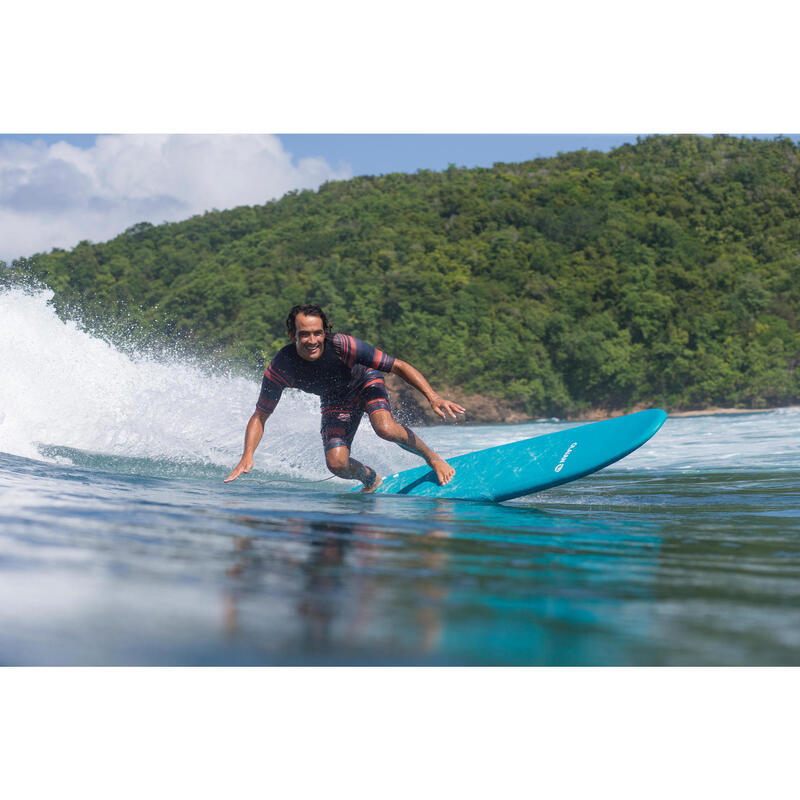 Tavola surf soft 500 7’8’’ con leash e 3 pinne