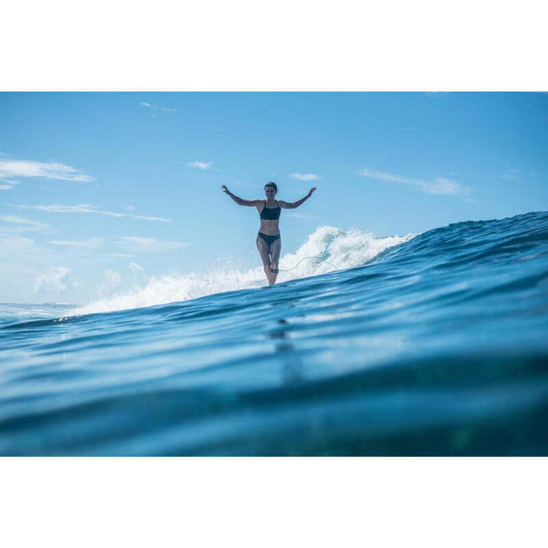 Bas de maillot de bain de surf femme ajouré avec cordon de serrage SAVANA NOIRE