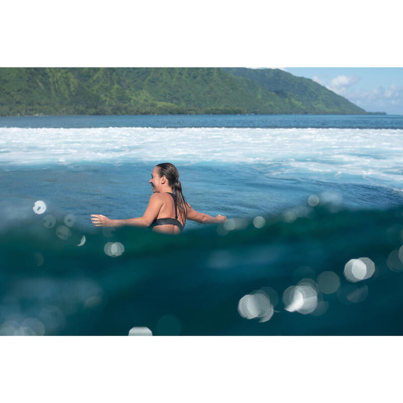 Haut de maillot de bain brassière de surf femme dos réglable ISA NOiRE