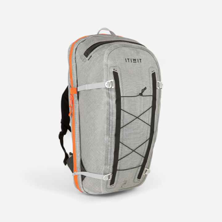 Rucksack wasserfest IPX7 wandlungsfähig 12040 L Stand Up Paddle grau