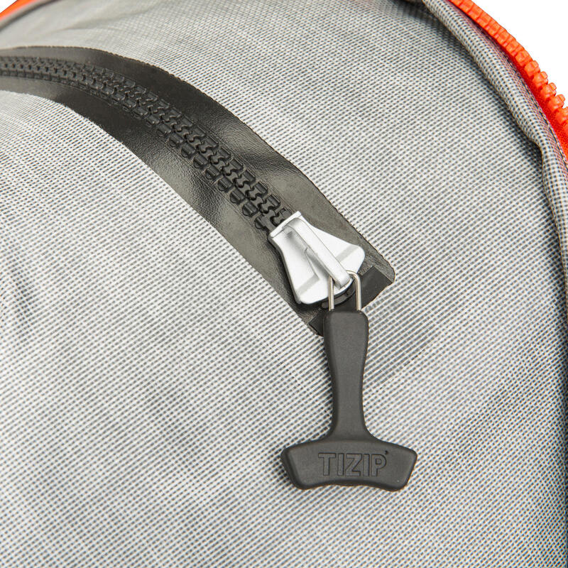 Dvoudílný vodotěsný batoh na paddleboarding 120 l + 40 l IPX7 šedý