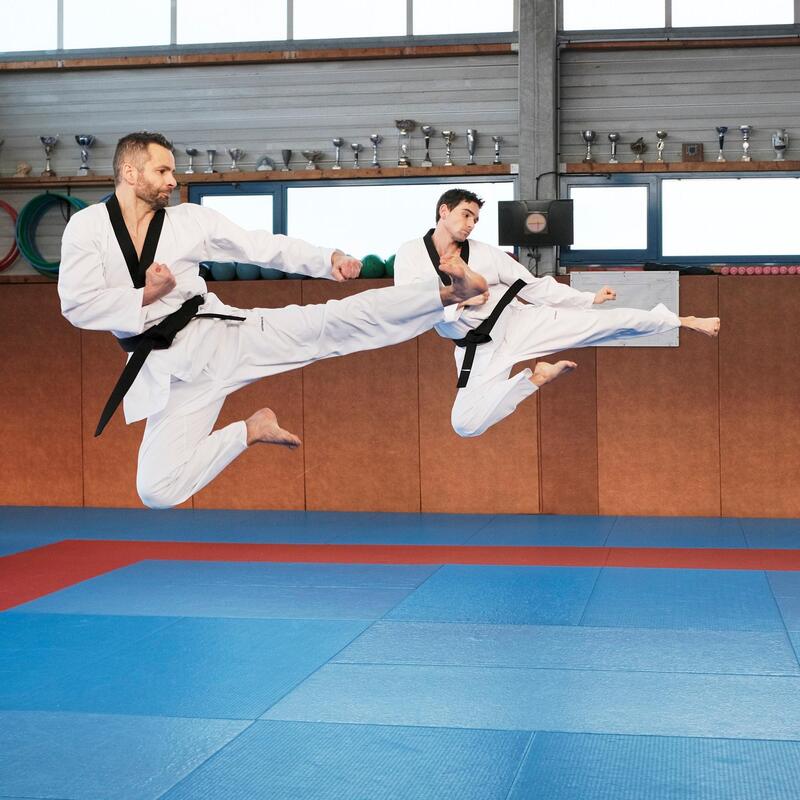 DOBOK/KIMONO TAEKWONDO 900 ADULTE COL NOIR