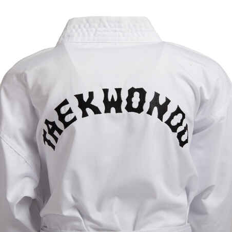 100 Kids' Taekwondo Dobok Uniform - White