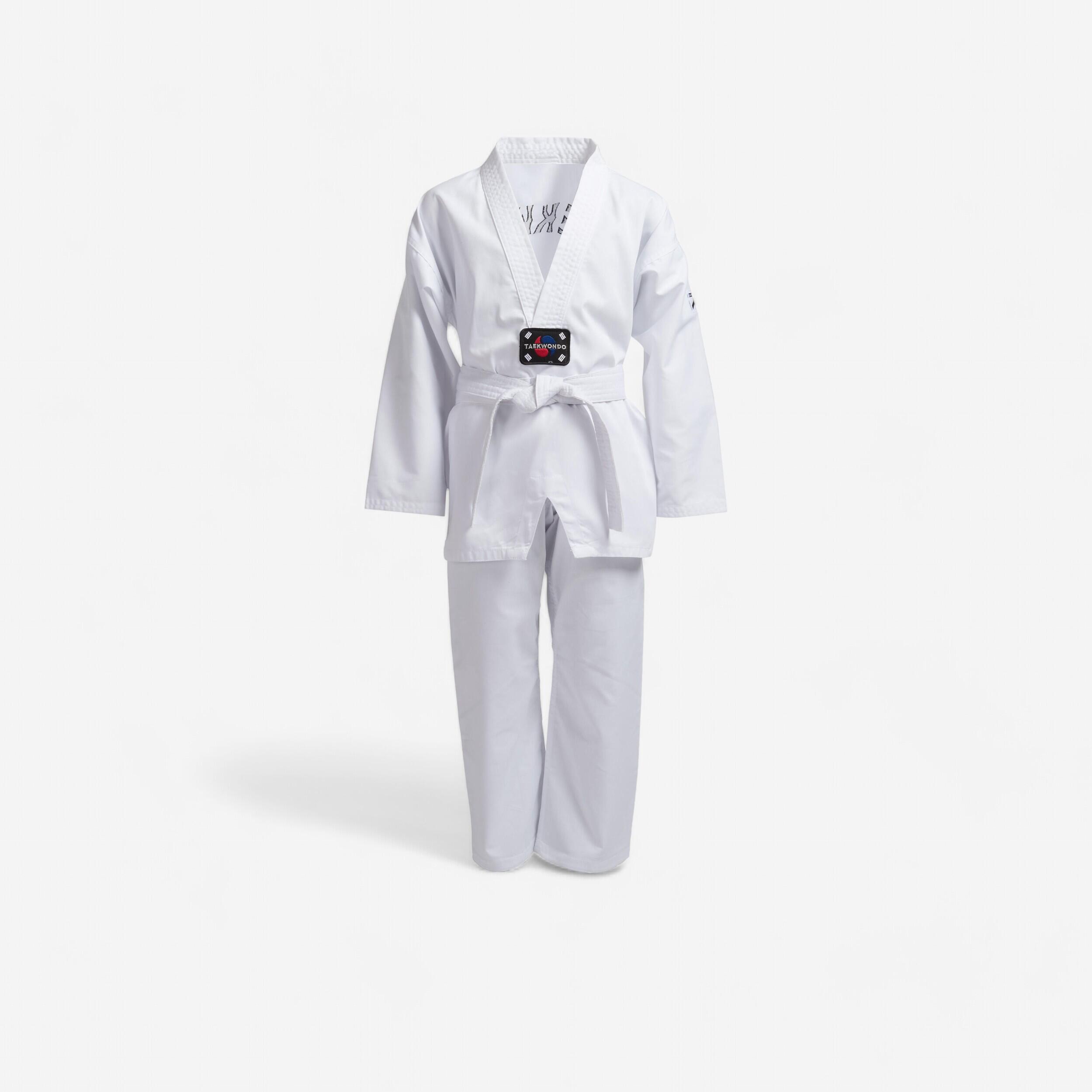 Dobok bambino taekwondo 100 bianco OUTSHOCK | DECATHLON