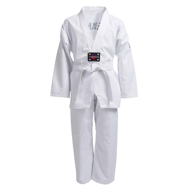 Taekwondo-Anzug Dobok 100 Kinder weiß Media 1