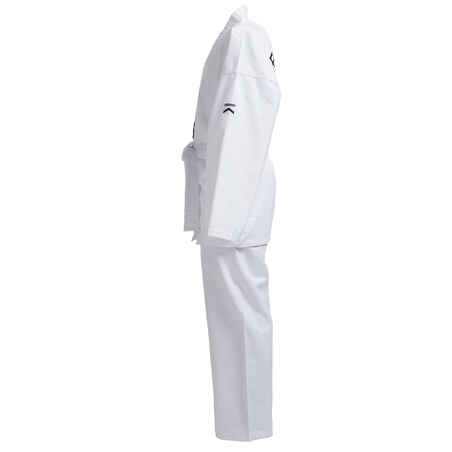 100 Kids' Taekwondo Dobok Uniform - White