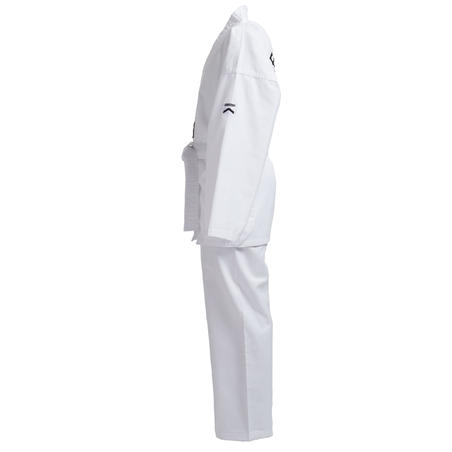 100 Kids Taekwondo Dobok Uniform White Decathlon