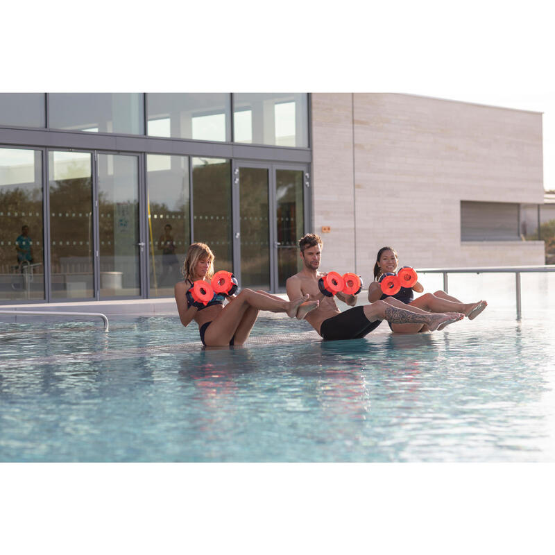 Aquafitness-Hanteln Aquagym Aquacrosstraining - R360 blau/orange