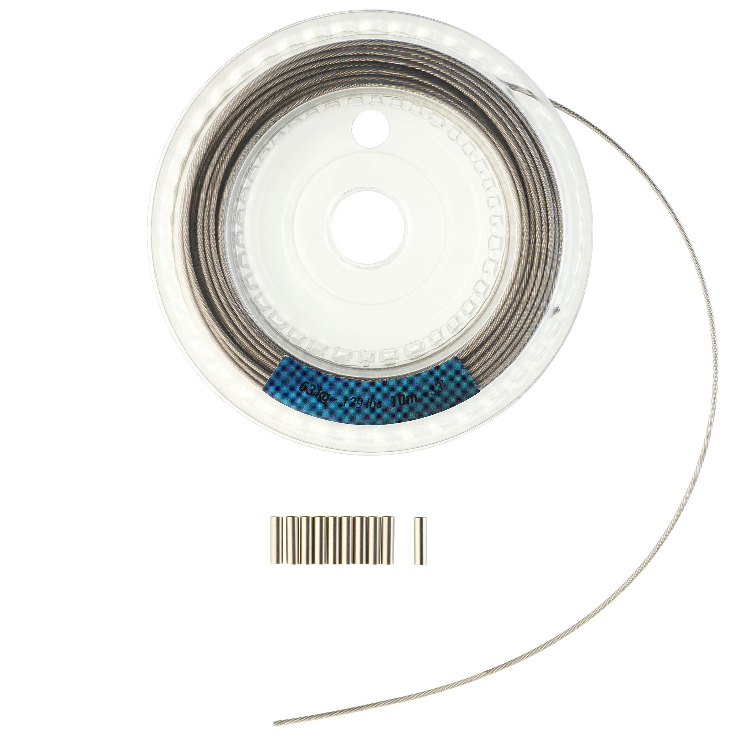 Stalowa pleciona linka 10 m 63 kg