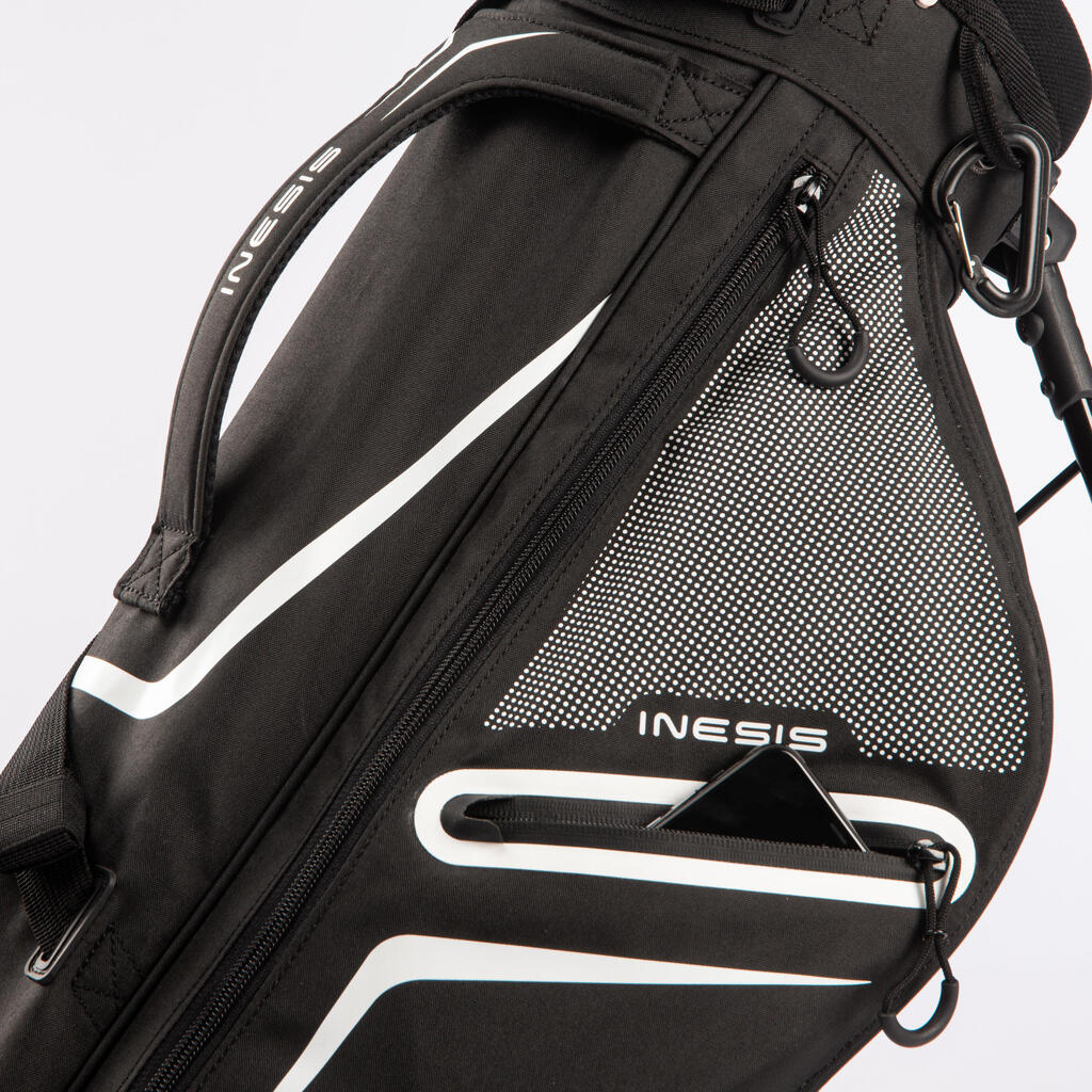 GOLF STAND BAG - INESIS ULTRALIGHT BLACK