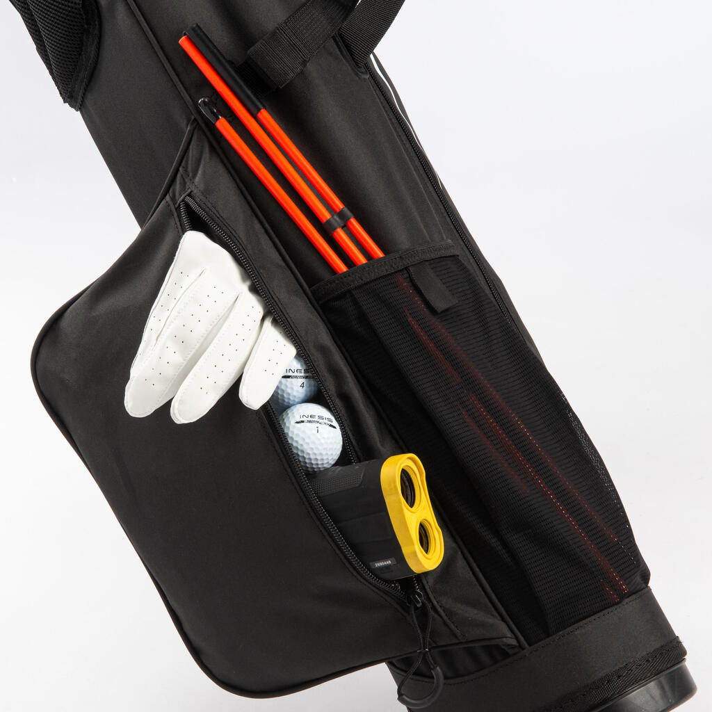 GOLF STAND BAG - INESIS ULTRALIGHT BLACK