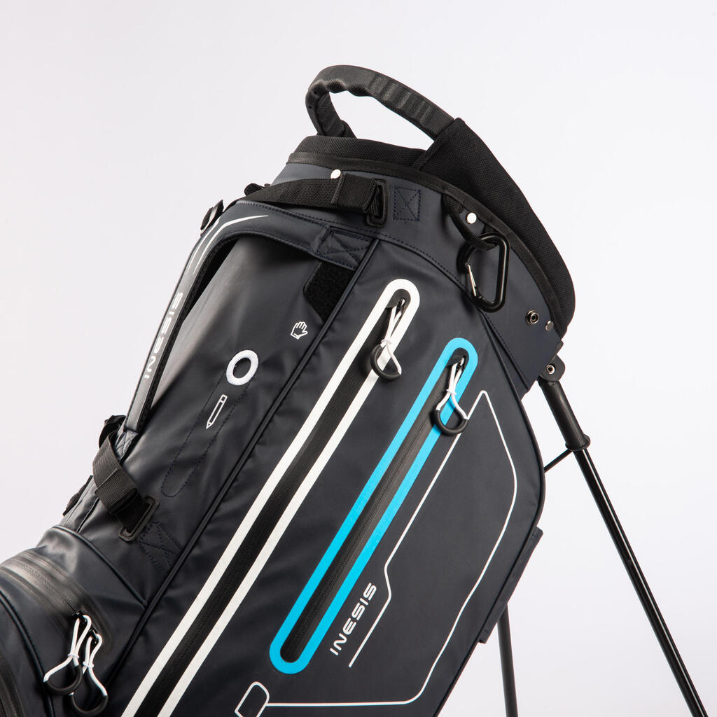 GOLF STAND BAG WATERPROOF – INESIS LIGHT BLUE